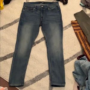 mid wash jeans